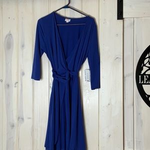 NWT Lularoe Michelle wrap dress, size M, royal blue